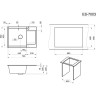 Кухонная мойка GRANULA ESTETICA ES-7003 черный 7003 CHEPHYII
