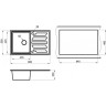 Кухонная мойка GRANULA GR-8601 пирит 8601 PIPIT